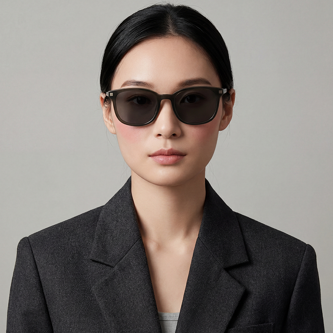 OWNDAYS | SUN Tan Brown Full Rim Wellington left side